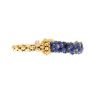 Hald-rigid Vintage bracelet in yellow gold and sapphires - 360 thumbnail