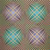 Victor Vasarely, "Villag-4", silkscreen in colors on paper, signed, numbered and framed, of 1983 - Detail D1 thumbnail