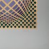 Victor Vasarely, "Villag-4", silkscreen in colors on paper, signed, numbered and framed, of 1983 - Detail D2 thumbnail