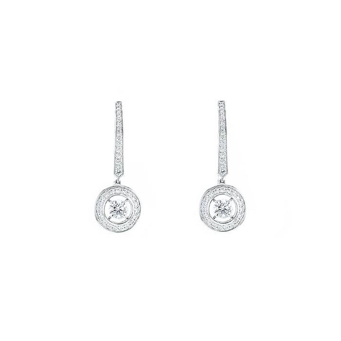 Boucheron Ava earrings in white gold and diamonds - 00pp