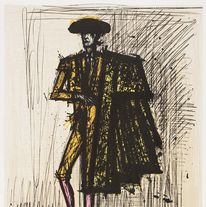 Bernard Buffet, "Le Matador", lithographie en couleurs sur papier, signée, numérotée et encadrée, de 1962 - Detail D1