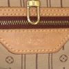 Louis Vuitton Neverfull large model shopping bag in brown monogram canvas and natural leather - Detail D3 thumbnail