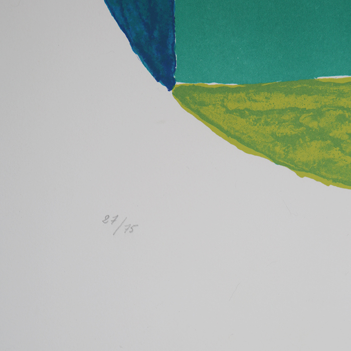 Sonia Delaunay, "Patchwork", lithograph in colors on paper, signed, numbered and framed, around 1970 - Detail D3