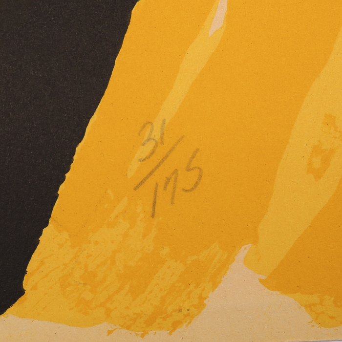 Karel Appel, "Personnage", lithographie en couleurs sur papier, signée, numérotée et encadrée, de 1975 - Detail D3