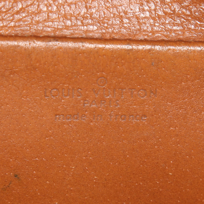 Louis Vuitton Saint Germain shoulder bag in brown monogram canvas and natural leather - Detail D3
