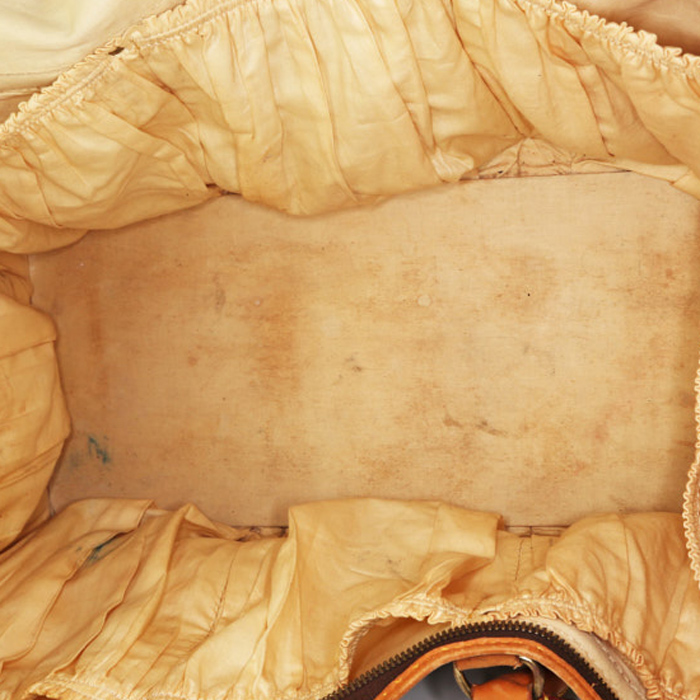 Sac de voyage Louis Vuitton Sac chien 40 en toile monogram et cuir naturel - Detail D2