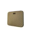 Gucci briefcase in beige monogram canvas and brown leather - 00pp thumbnail