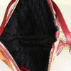 Bolsito de mano Dior Saddle en lona roja y cuero rojo - Detail D2 thumbnail