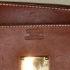 Hermes Birkin Shoulder handbag in brown Barenia leather and blue denim canvas - Detail D3 thumbnail