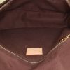 Louis Vuitton Menilmontant shoulder bag in brown monogram canvas and natural leather - Detail D2 thumbnail