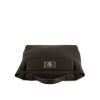 Bolso de mano Hermès 24/24 en cuero negro - 360 Front thumbnail