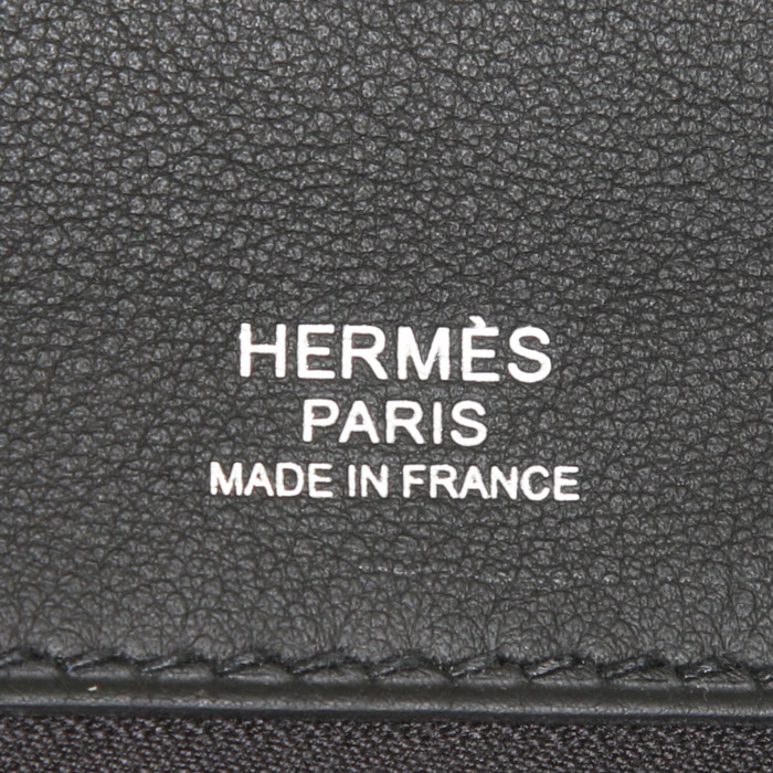 Hermès 24/24 handbag in black leather - Detail D4