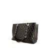 Chanel Shopping GST shopping bag in black quilted leather - 00pp thumbnail