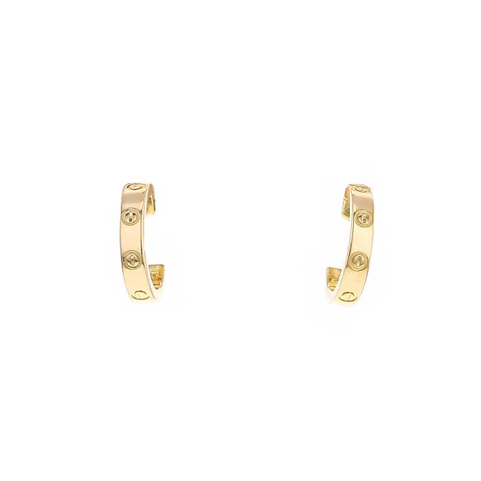 Cartier 18 Karat Gold Love Hoop Earrings | Wilson's Estate Jewelry