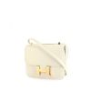 Hermes Constance mini shoulder bag in white grained leather - 00pp thumbnail