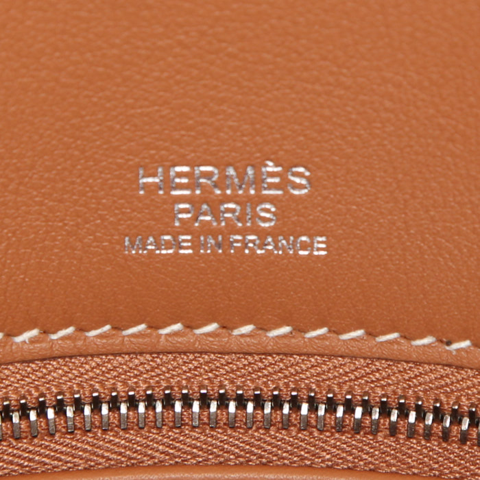 Hermes Birkin Shadow 35 cm handbag in gold Swift leather - Detail D3