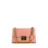 Gucci Padlock handbag in pink smooth leather - 360 thumbnail
