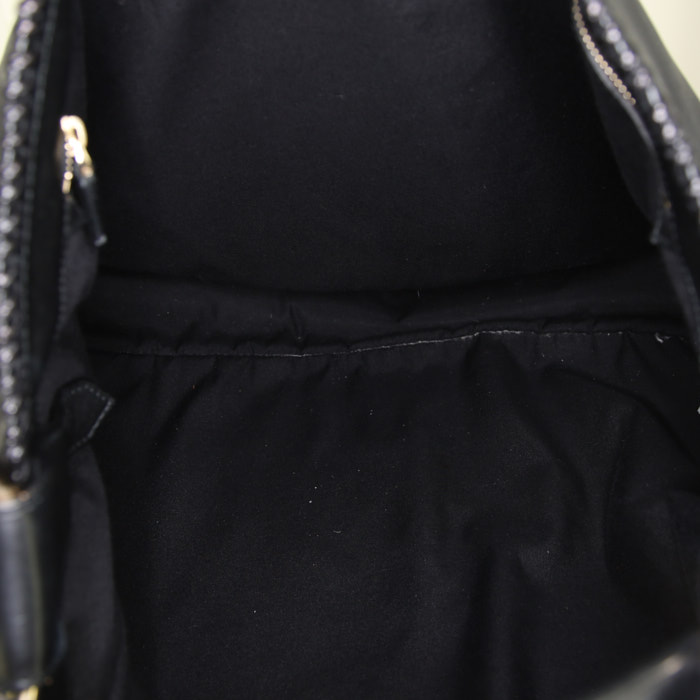 Sac à main Gucci en cuir noir - Detail D2