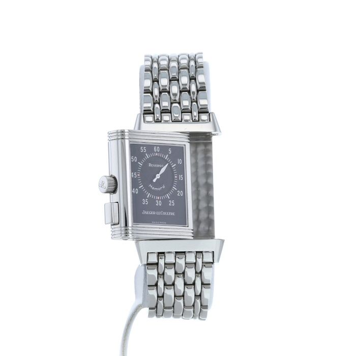 Jaeger-LeCoultre Reverso Memory watch in stainless steel Ref:  255.8.82 Circa  2000 - Detail D1