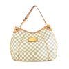 Louis Vuitton Galliera handbag in azur damier canvas and natural leather - 360 thumbnail