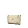 Saint Laurent Kate shoulder bag in grey grained leather - 00pp thumbnail