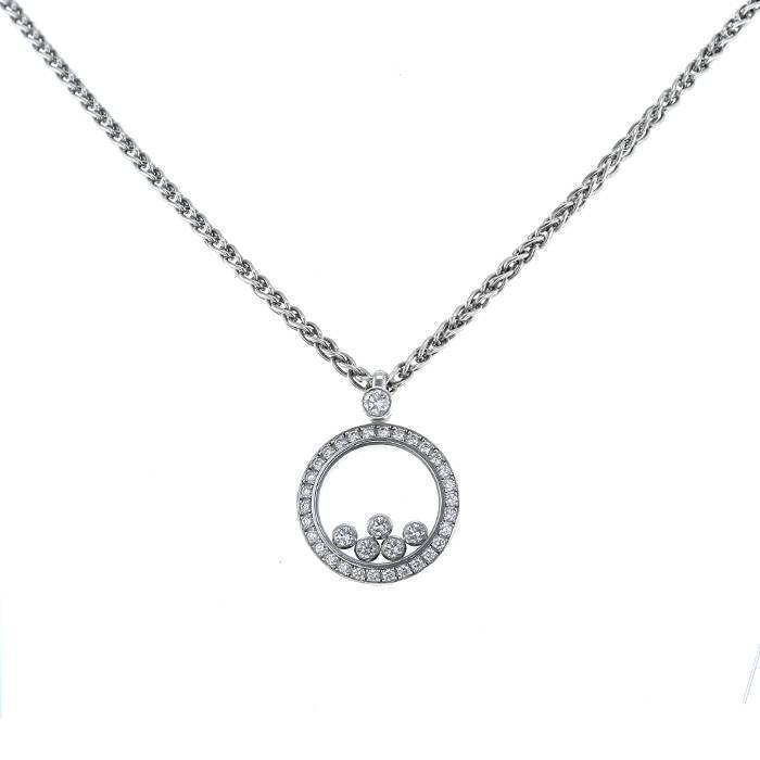 Chopard Happy Diamonds necklace in white gold and diamonds - 00pp
