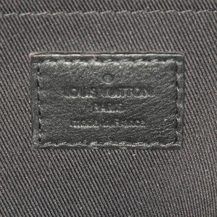 Zaino Louis Vuitton  Palm Springs modello medio  in tela monogram marrone e pelle nera - Detail D3