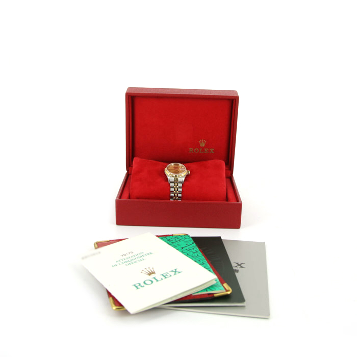 Montre Rolex Datejust Lady en or et acier Ref: 79173 Vers 2002 - Detail D2