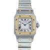 Reloj Cartier Santos Galbée  modelo pequeño de oro y acero Circa  1990 - 00pp thumbnail