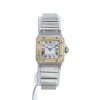 Reloj Cartier Santos Galbée  modelo pequeño de oro y acero Circa  1990 - 360 thumbnail