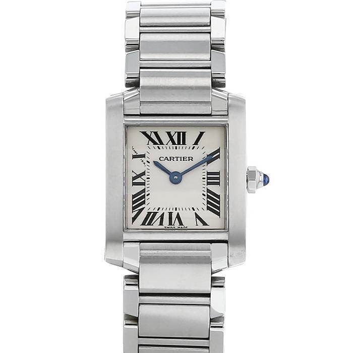 Cartier Tank Française watch in stainless steel Ref:  2384 Circa  2000 - 00pp