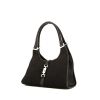 Gucci Bardot bag worn on the shoulder or carried in the hand in black canvas and black leather - 00pp thumbnail