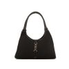 Gucci Bardot bag worn on the shoulder or carried in the hand in black canvas and black leather - 360 thumbnail