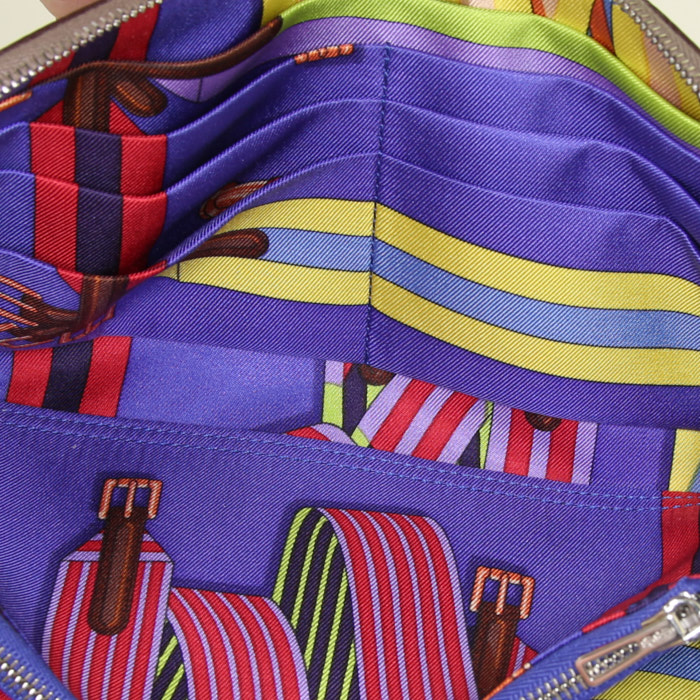 Hermes Silkin wallet in etoupe epsom leather - Detail D2