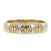 Half-articulated Bulgari Parentesi 1980's bracelet in yellow gold and stainless steel - 00pp thumbnail