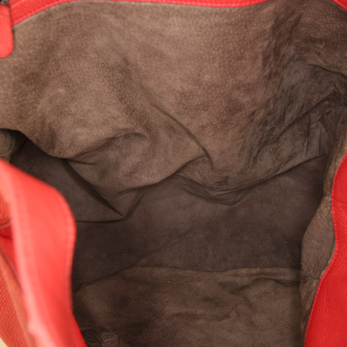 Borsa Bottega Veneta in pelle martellata rossa - Detail D2