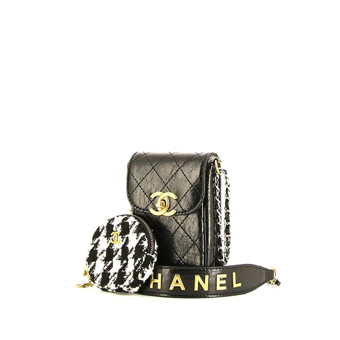 chanel black purse small shoulder