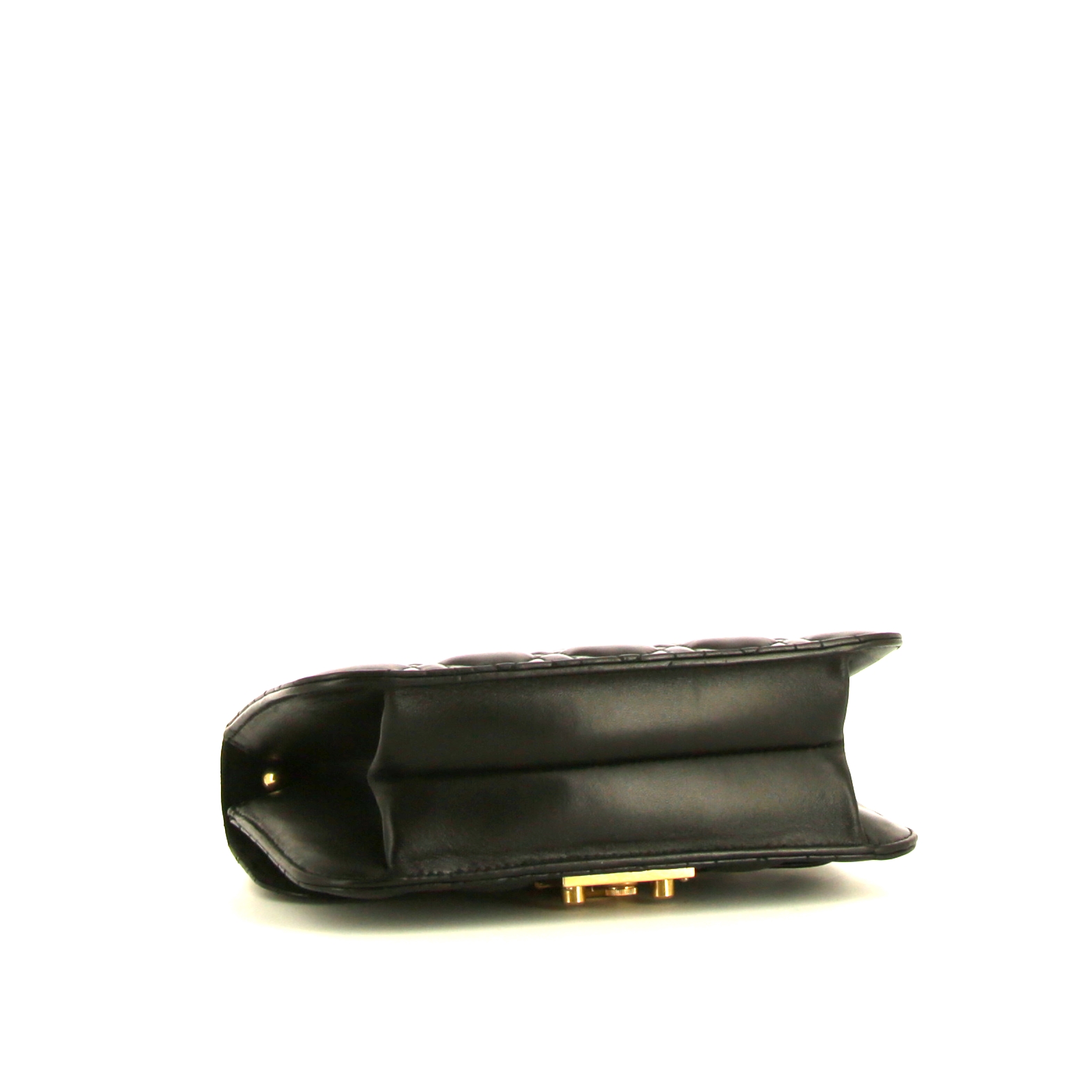Bolso bandolera Dior Dioraddict en cuero cannage negro - Detail D5