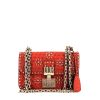 Dior  Dioraddict shoulder bag  in red leather - 360 thumbnail