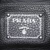 Prada Flou shoulder bag in black grained leather - Detail D4 thumbnail