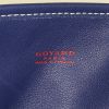 Goyard Anjou shopping bag in navy blue Goyard canvas and navy blue leather - Detail D3 thumbnail