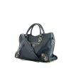 Balenciaga Metallic Edge handbag in blue leather - 00pp thumbnail