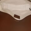 Gucci 1955 Horsebit mini shoulder bag in beige monogram canvas and brown leather - Detail D3 thumbnail