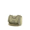 Chanel 19 shoulder bag in grey quilted leather - 00pp thumbnail