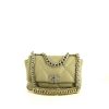 Chanel 19 shoulder bag in grey quilted leather - 360 thumbnail
