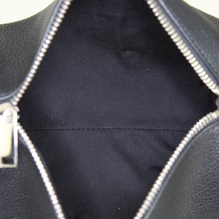 Borsa a tracolla Dior Roller in pelle martellata nera - Detail D2