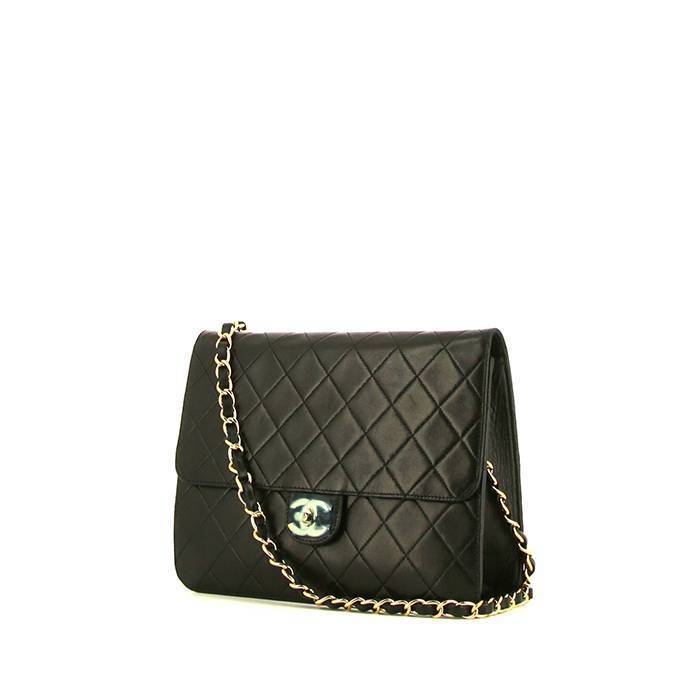 Chanel Mademoiselle Bowling Bag Bronze Caviar Leather Chain