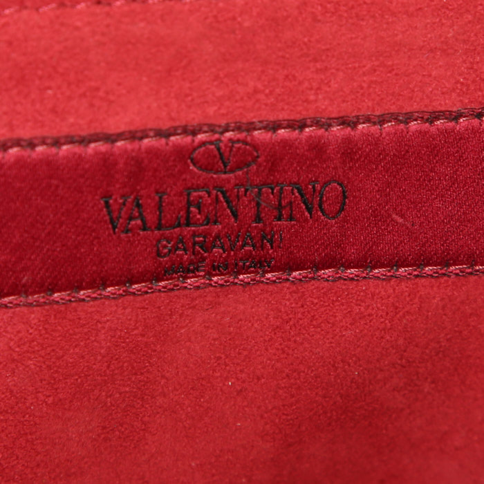 Sac à main Valentino Rockstud Spike en cuir noir - Detail D4