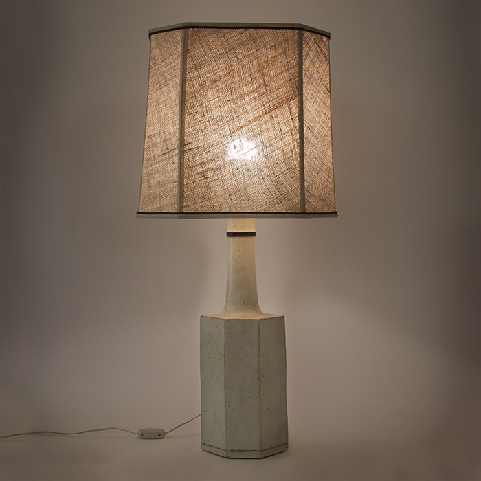 Bruno Gambone, grande lampe, en grès émaillé, signée, des années 1970 - Detail D2