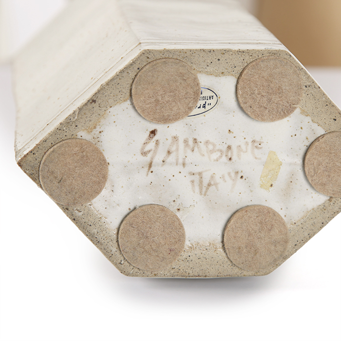 Bruno Gambone, grande lampe, en grès émaillé, signée, des années 1970 - Detail D3